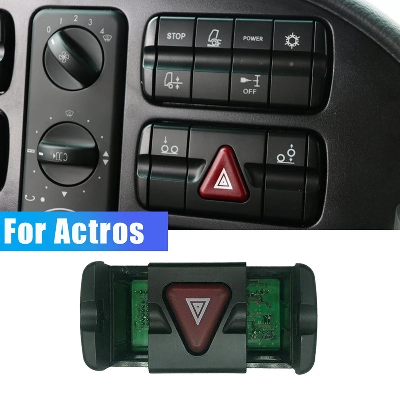 

Hazard Light Double Flash Emergency Lamp Signal Button Switch Modular Switch Panel for Benz Actros A9434460523