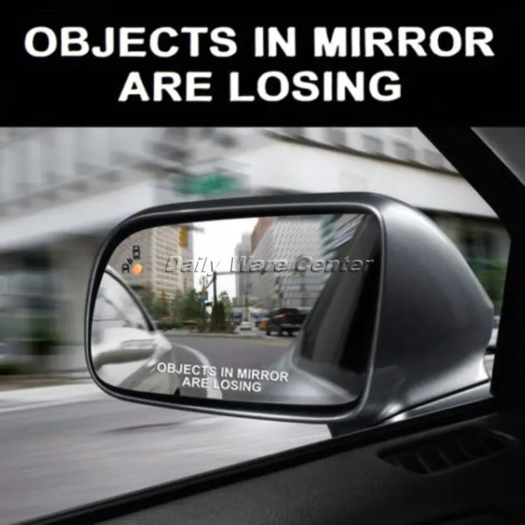 Автомобильный Стайлинг слова предметы в зеркале теряются набор автомобильных наклеек для двери окна ноутбука Наклейка на Автомобили мотоцикла декоративные аксессуары