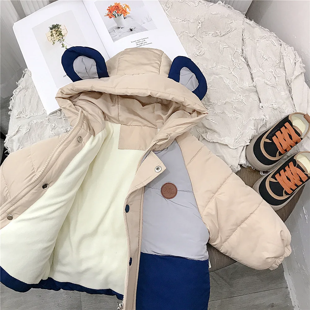 Одежда на хлопковой подкладке для девочек и мальчиков детская новая зимняя