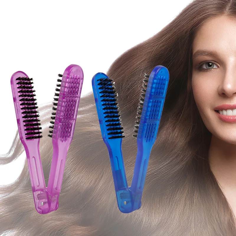 

2pcs Transparent Hair Splint Comb Mane Comb Straight Hair Hair Tools Splint Comb Heat Resistant Styling Straightening Comb
