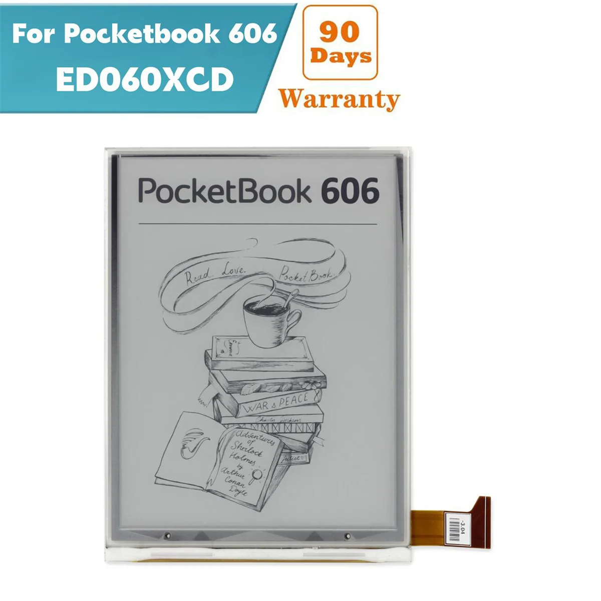 6-дюймовый 1024X758 E Ink Pearl HD дисплей ED060XCD для Pocketbook 606 Basic 4 PB606 электронная книга