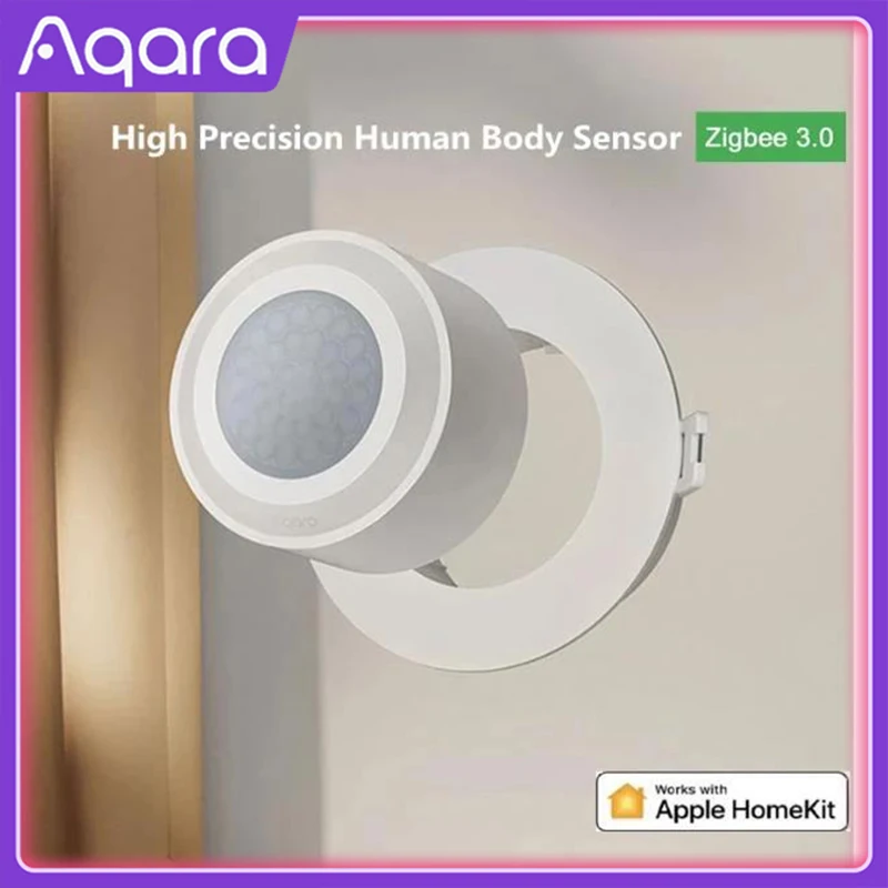 

2022 New Aqara High Precision Sensor Zigbee 3.0 Motion Human Body Sensor Work With Smart Home Gateway Hub For apple HomeKit