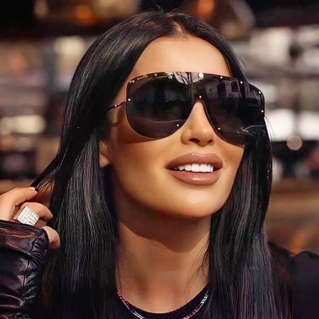 

Женские солнцезащитные очки Uv400, солнцезащитные очки большого размера с градиентными линзами, 2022