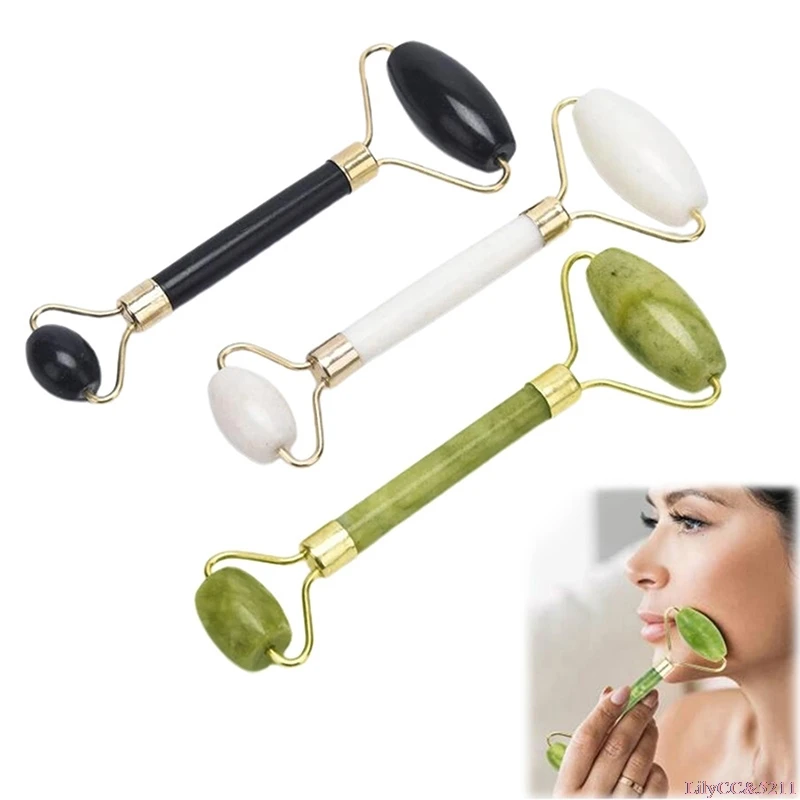 

1 Pcs Natural Jade Facial Massage Roller Face Eye Skin Care Message Tool
