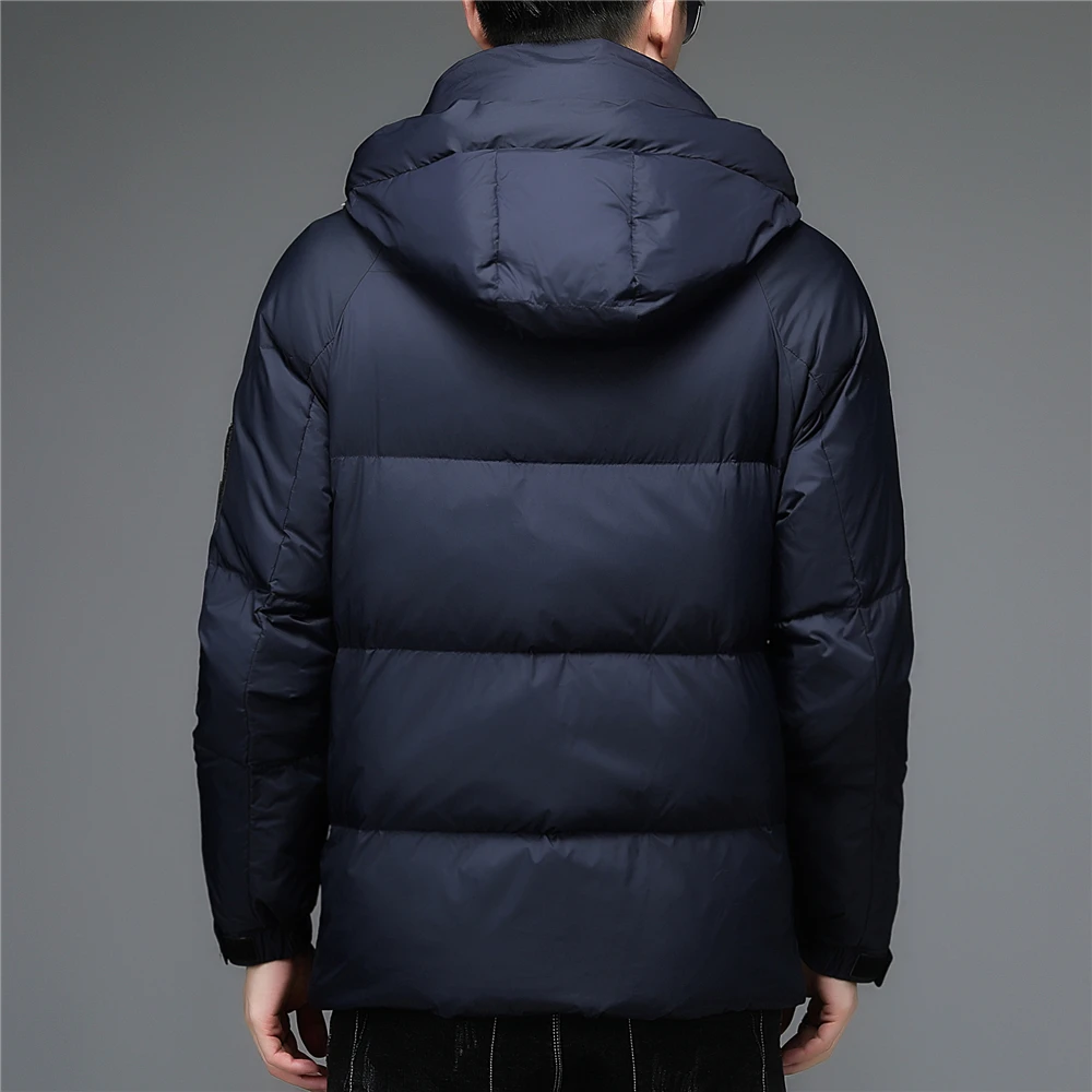 COODRONY Brand 90% White Duck Down Jacket Men Casual Hooded Coats Winter New Arrival Thick Warm Parka Windbreaker Overcoat Z8166