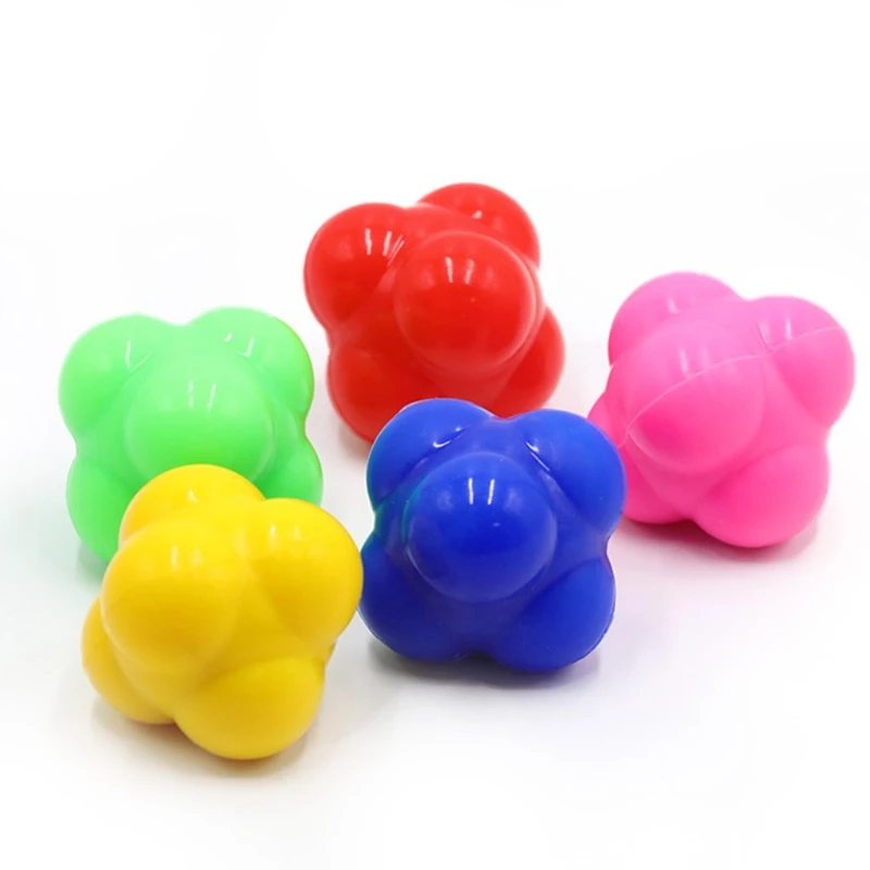 

Speed Agility Fitness Hexagon Kick Bounce Reaction Balls for Agility Reflex Training and Hand-eye Coordination Reaction