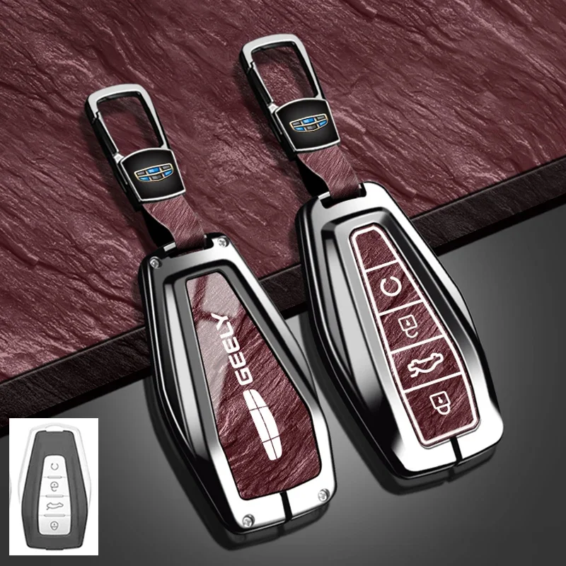 

Чехол для автомобильного ключа из цинкового сплава с каменным узором из ТПУ для Geely GX3 EC7 EC8 GC6 EC715 EC718 Emgrand7 EU7 EC7-RV EC718-RV, аксессуары