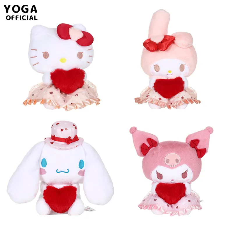 

Кавайная аниме Sanrioed Hello Kitty Kuromi Cinnamoroll плюшевая кукла комната искусственная игрушка девочка детский день рождения подарки на день Святого Ва...