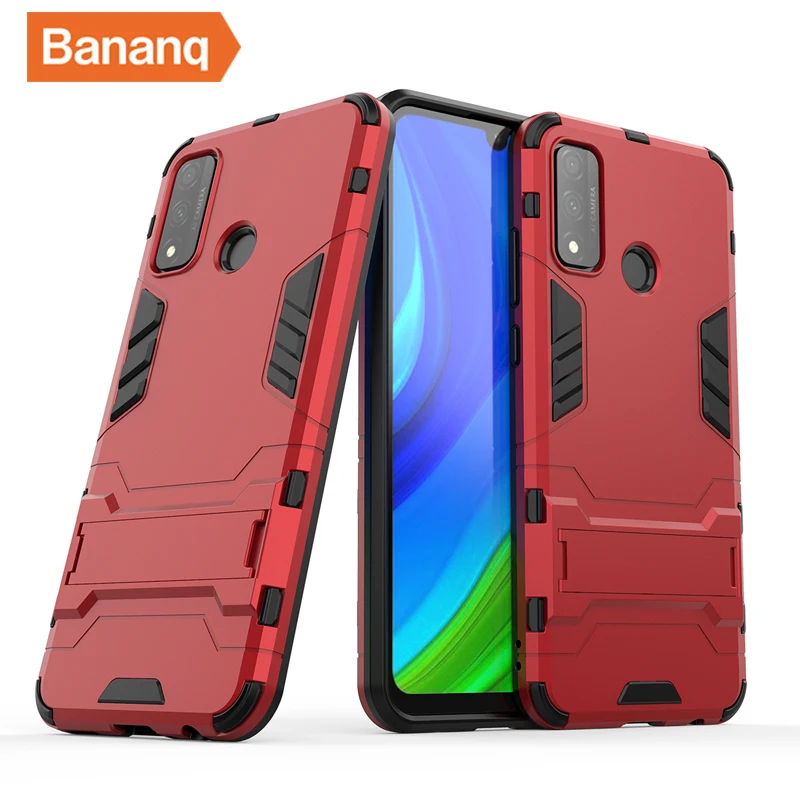 

Bananq Shockproof Case For Huawei P50 P40 P30 P20 P10 P9 P8 Silicone PC Hybrid Stand Cover For Huawei Mate 30 40 Lite Pro Plus