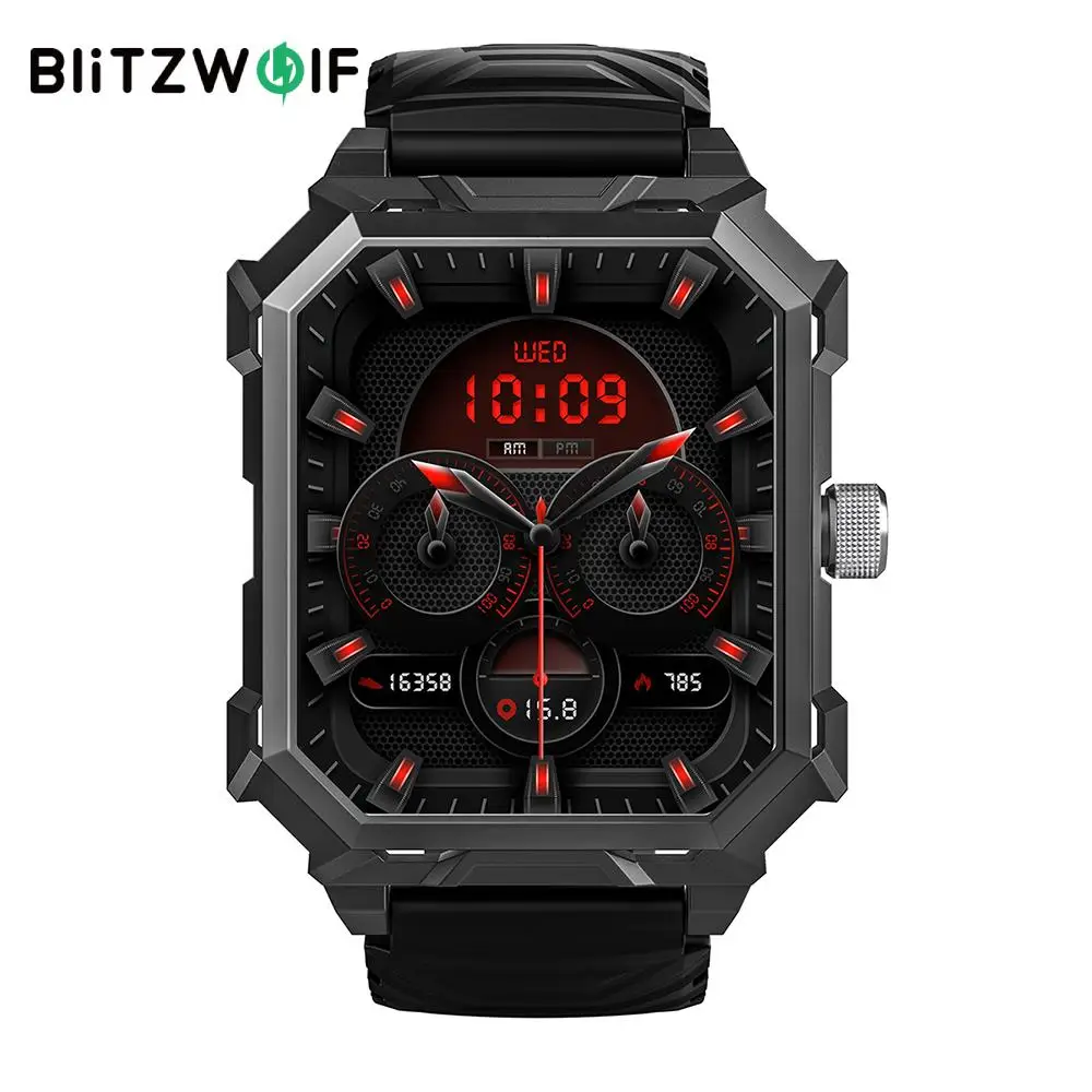 BlitzWolf-reloj inteligente BW-GTS3, dispositivo resistente al agua 5ATM, con bluetooth,...