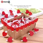 20 шт. Kawaii Mini Red Lover деревянные зажимы в форме сердца Memo зажимы для книг школьные канцелярские принадлежности