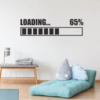 free shipping wall stickers vinyl decal loading gamer gaming wall sticker roommates home decor wall art murals design3896