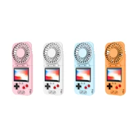 handheld foldable retro game console with usb fan build in 500 in 1 fc game 8 bit portable video game players color display