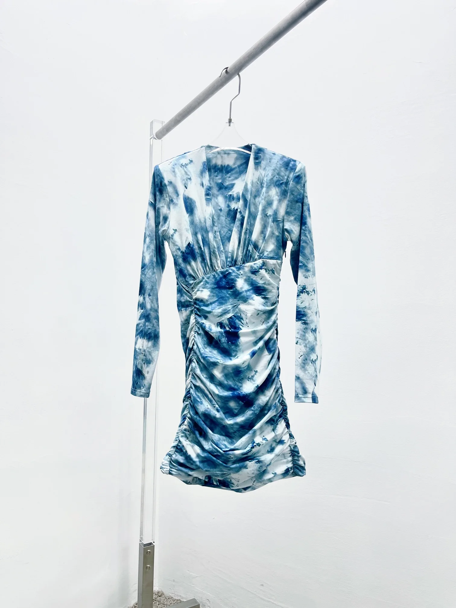 

New summer print slim-fit dress