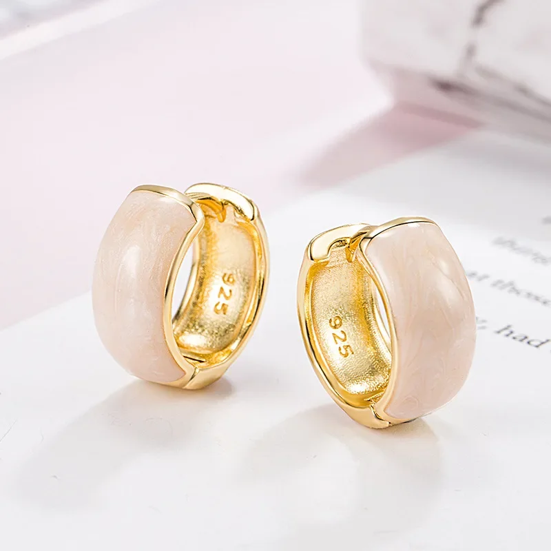 Модные новые стильные серьги с пряжкой для ушей во французском стиле женские