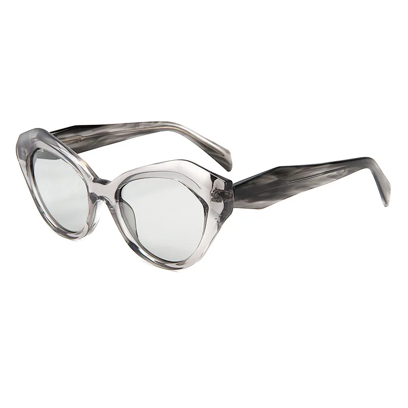 Утолщенные солнцезащитные очки ручной работы в круглой оправе премиум-класса