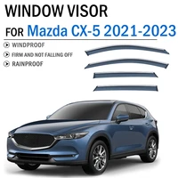 2021 2023 for mazda cx 5 cx5 window visor deflector visors shade sun rain guard smoke cover shield awning trim car accessories