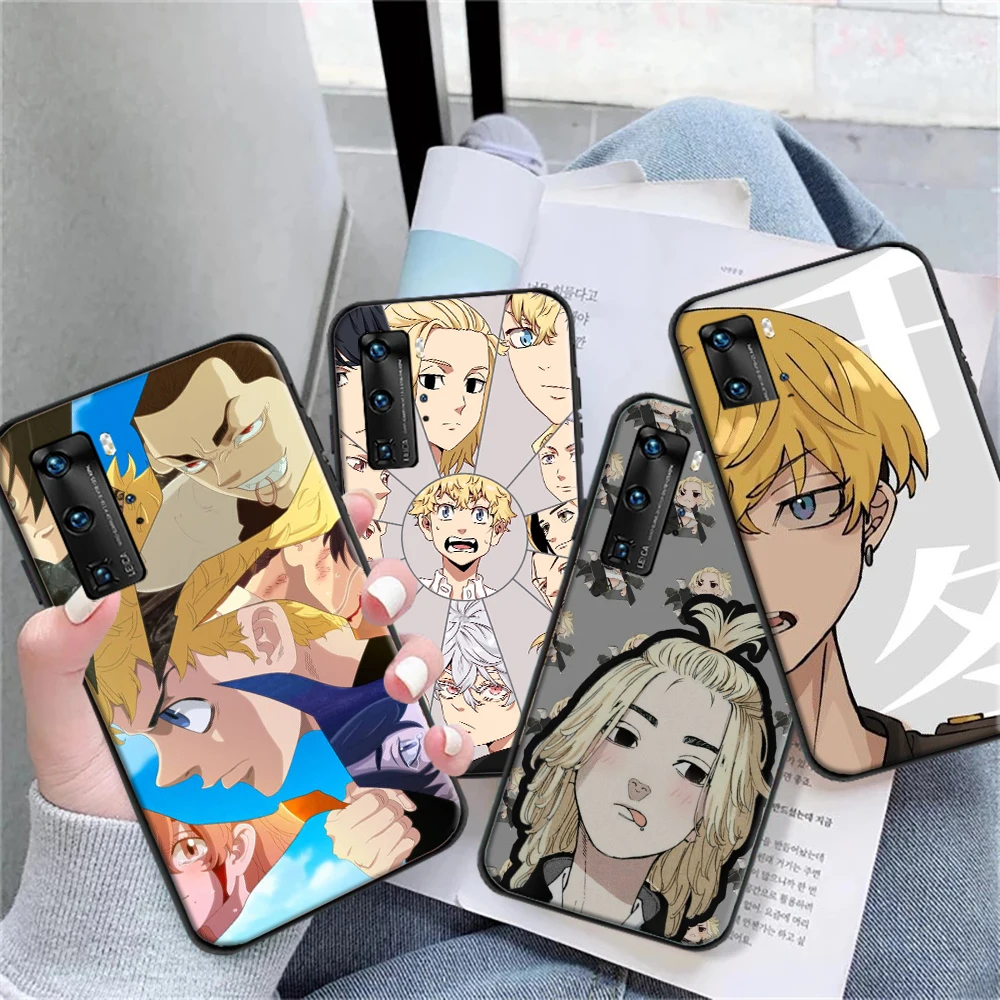 

Tokyo Avengers Japan Anime Phone Case For Huawei P Smart Z 2019 2021 P20 P30 P40 Lite Pro Plus Coque Soft TPU Funda Back Cover