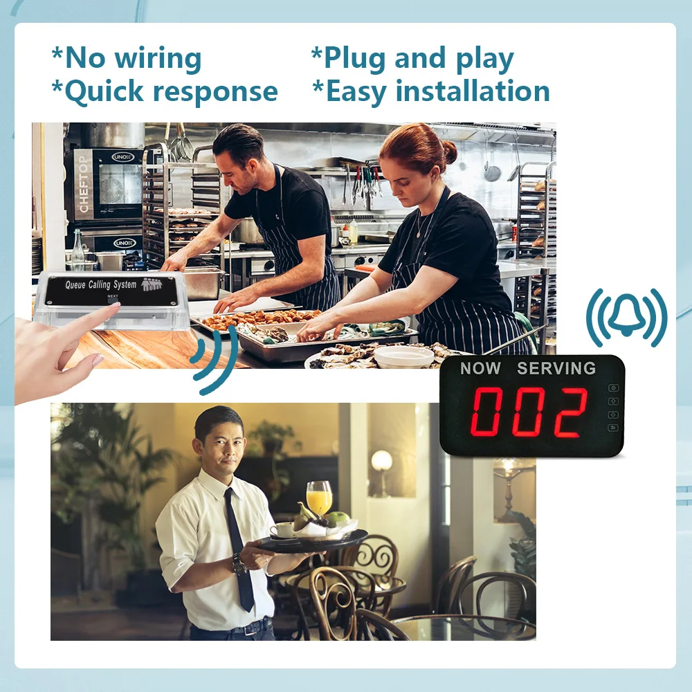 Система вызова очереди ресторанный пейджер звонок для клиники банк офис номер