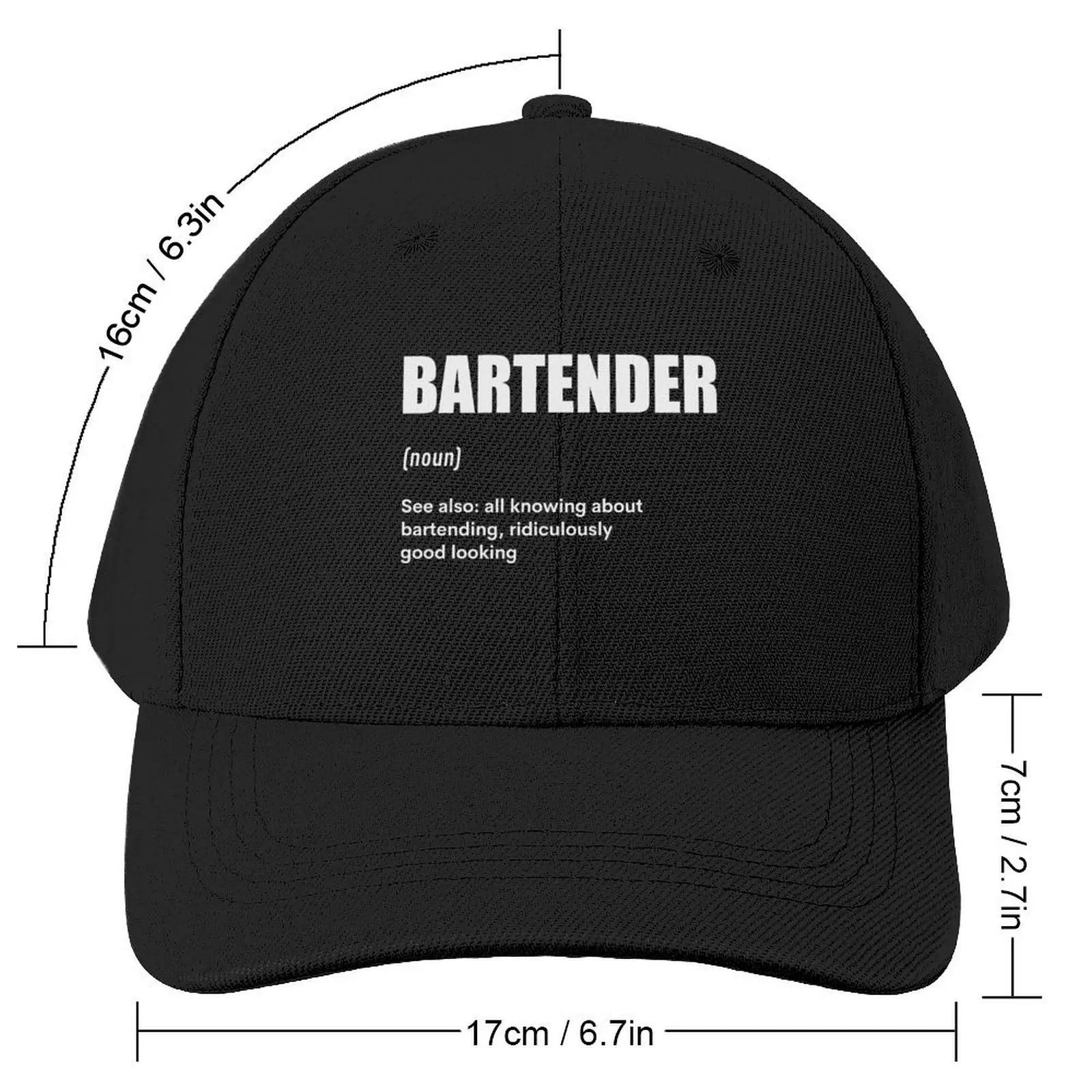 Бейсбольная кепка Barkeeper Bartender Funny Definition Snapback черная шляпа для регби пляжная