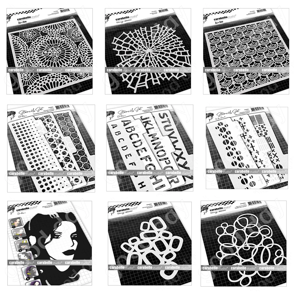 

New Like a Placemat Mycelium Bricks Layered Production Stencil Scrapbook Diary Decoration Embossing Template Diy Card Handmade