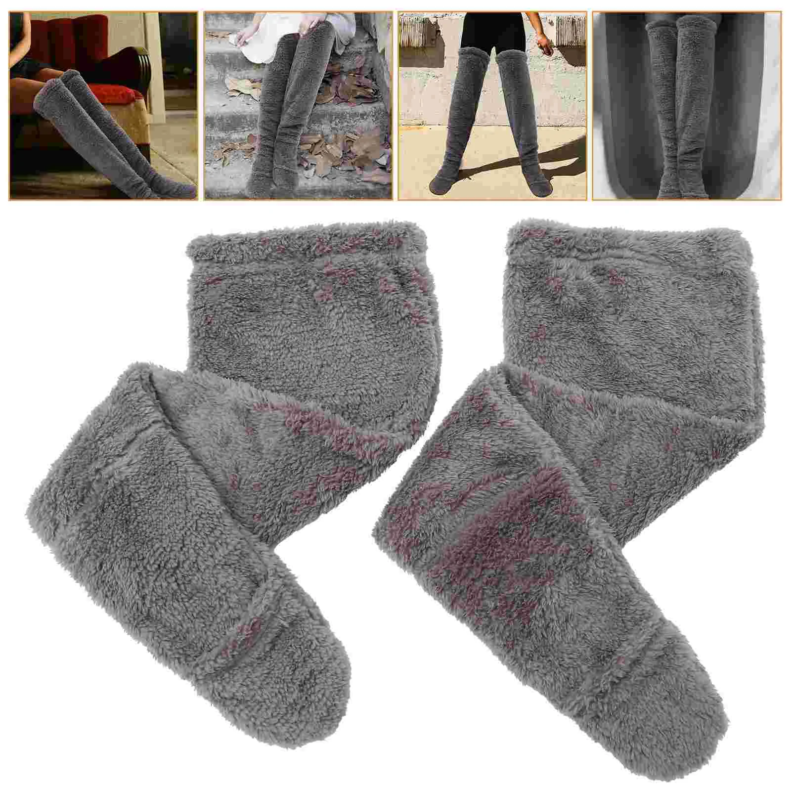 2-комп. гетры термочулки для пожилых девочек зимние носки шерпа женщин