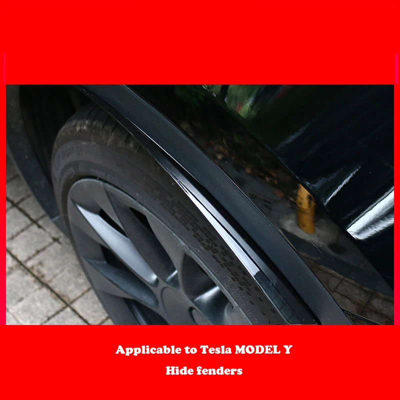 

Car Invisible Mud Flasp for Tesla Model Y Accessories Front Rear Wheels Mudguards Carbon Fiber ABS Model Y Splash Guards Fender
