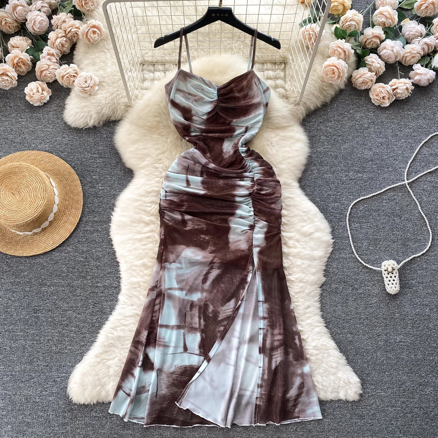 

Женское облегающее платье без рукавов, элегантное винтажное летнее платье с запахом на бедрах