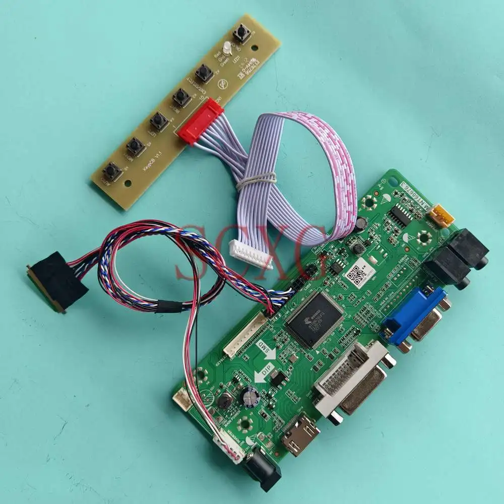 

Monitor LCD Controller Board DIY Kit Fit LTN156AT02 HDMI-Compatible DVI VGA LVDS 40 Pin 60Hz 1366*768 15.6" Notebook Panel