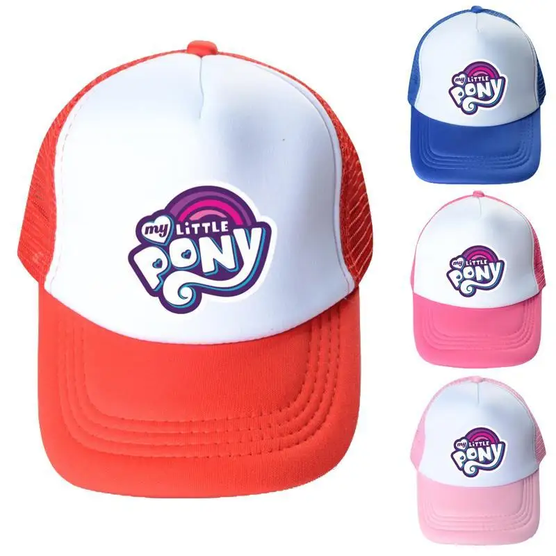 

Бейсболка из аниме «Мой Маленький Пони», креативная дышащая Милая сетчатая Кепка с защитой от солнца, индивидуальный солнцезащитный козырек