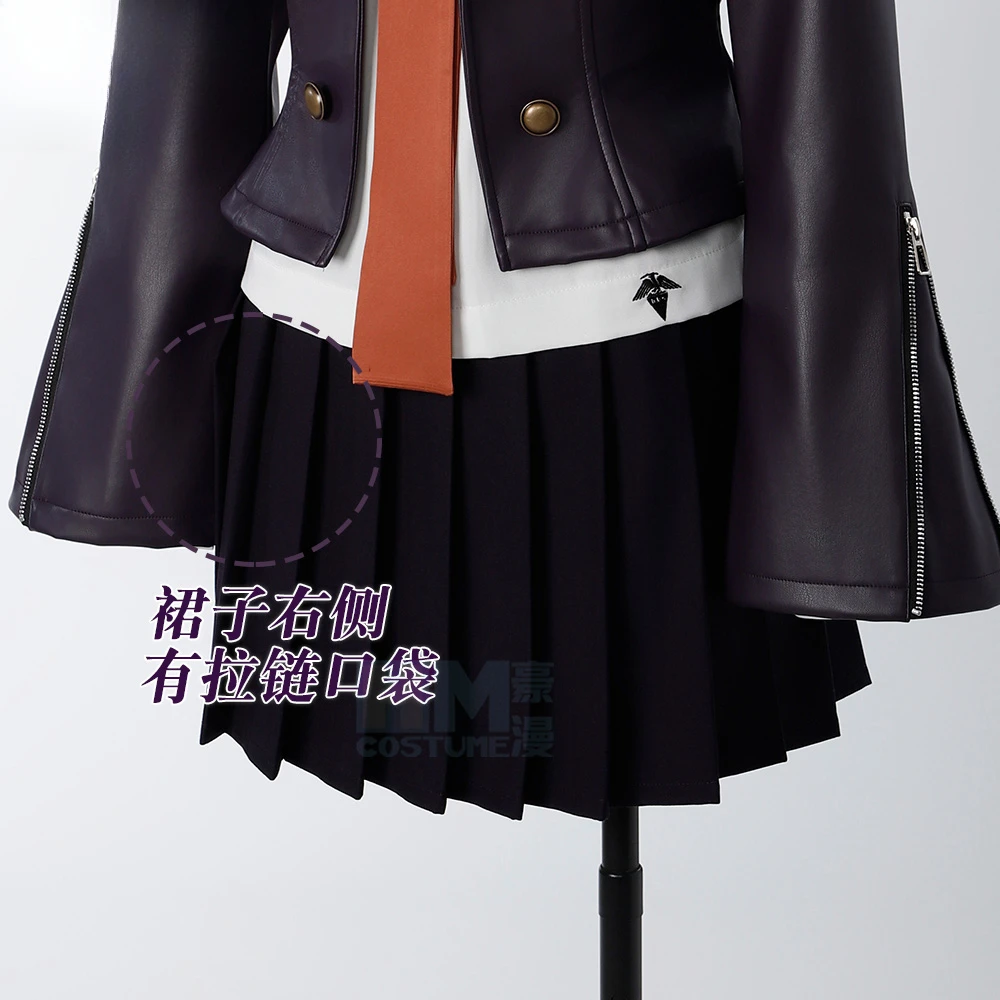 Фото Аниме Danganronpa Kirigiri Kyouko Косплей Костюм Фиолетовый Хэллоуин Карнавальный Костюм Для Женской Одежды Включая Рубашка Галстук №4