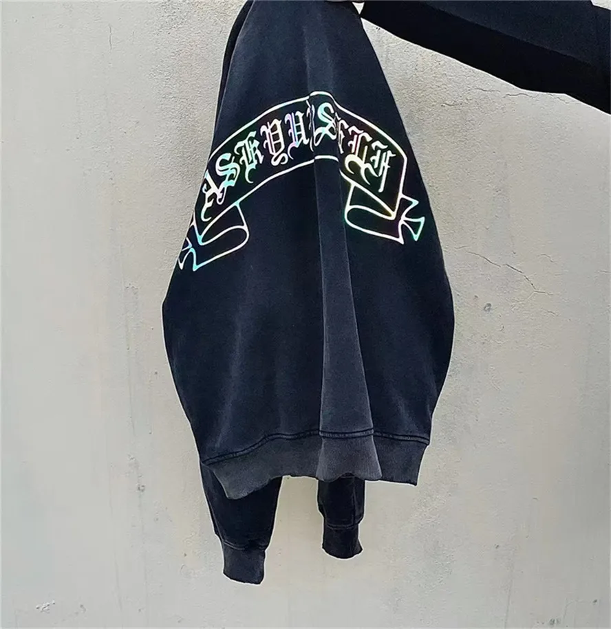 2022 Светоотражающая толстовка с логотипом ASKYURSELF для мужчин и женщин худи