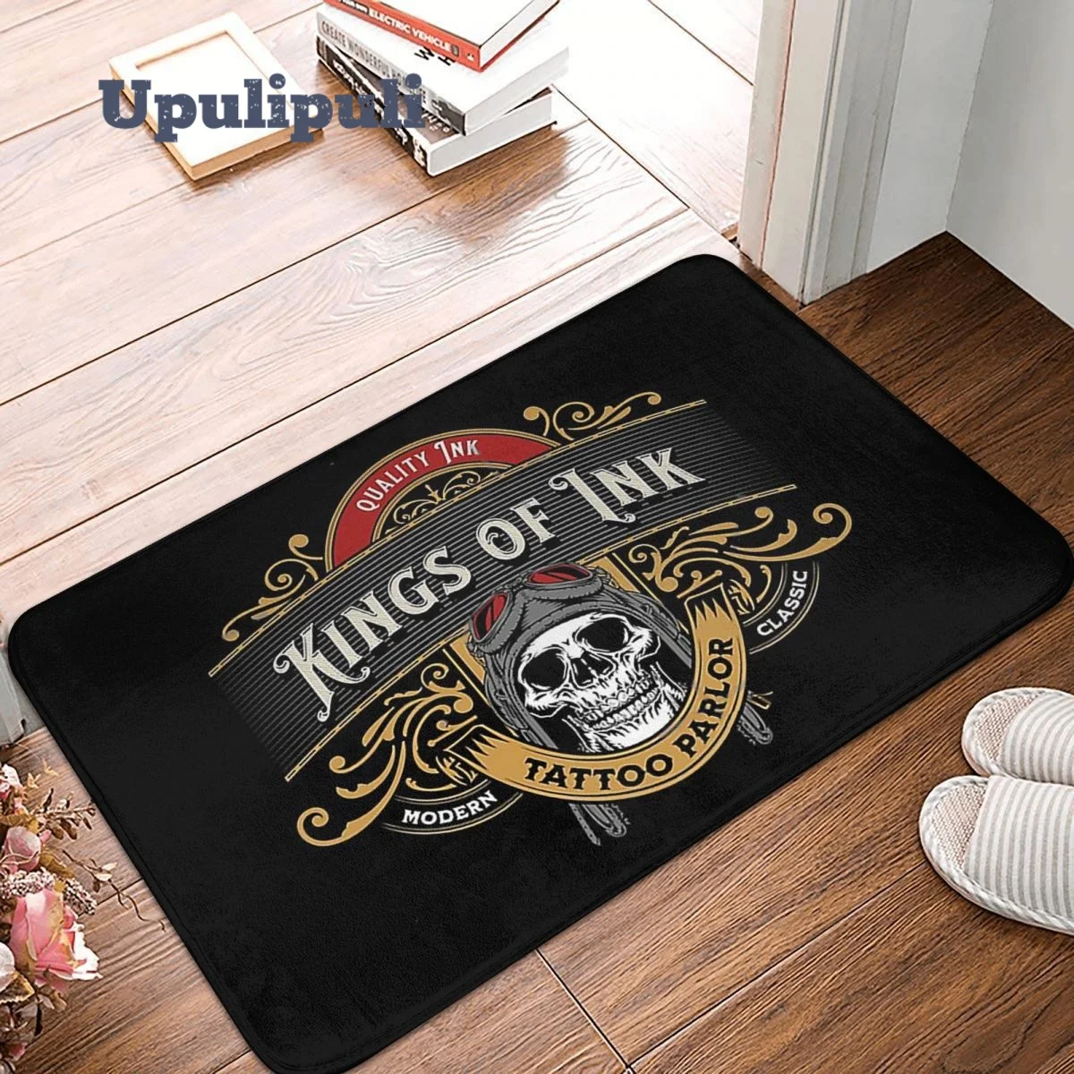 

Kings Of Ink Tattoo Bath Mat Mat Soft Rug Non-Slip Absorbent Mat for Floor Kitchen Printed Balcony Mats High Quality