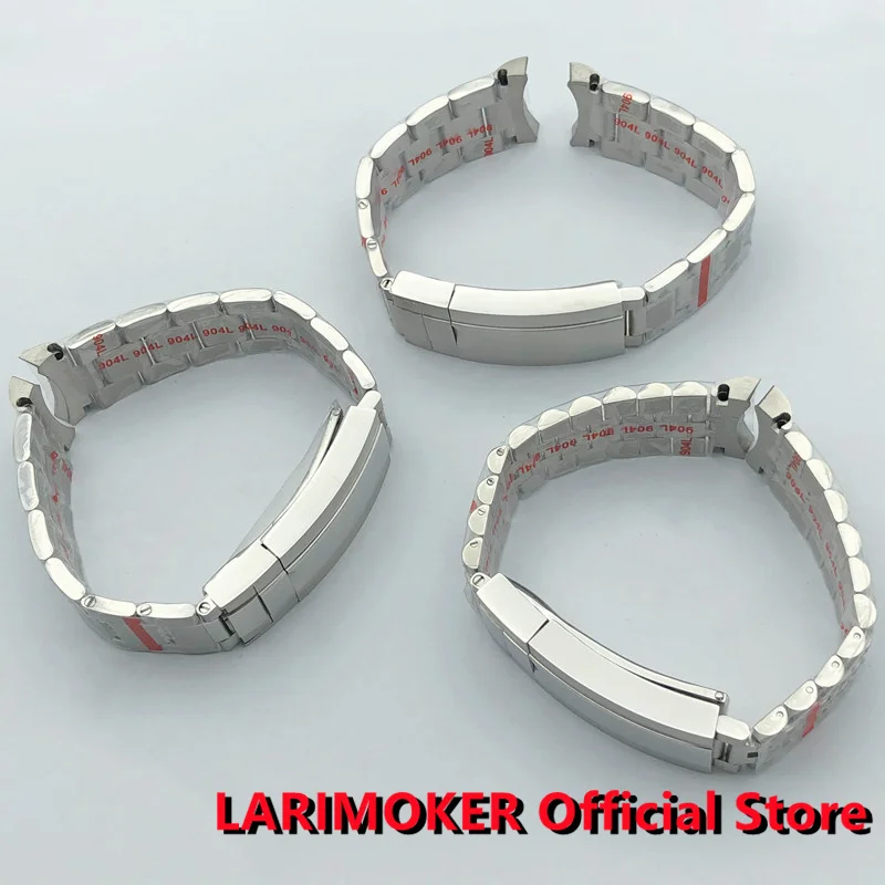 Цена Ремешок LARIMOKER мужской из нержавеющей стали, 20 мм, 904L
