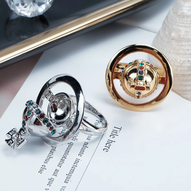 

Кольцо женское с 3d-фианитом, в стиле панк