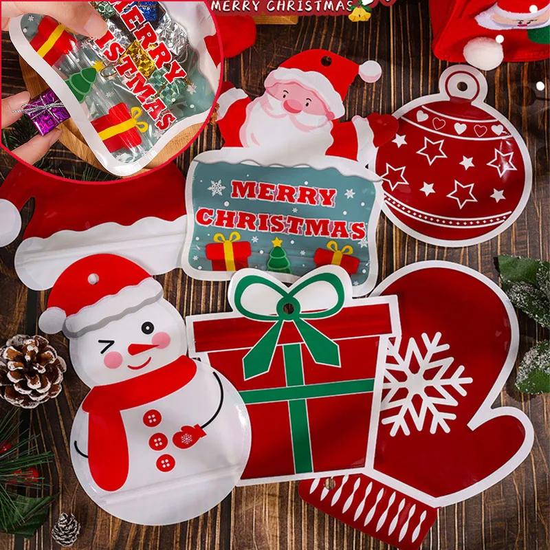 

5 шт., декоративные Многоразовые Пакеты для хранения пищи, печенья и конфет