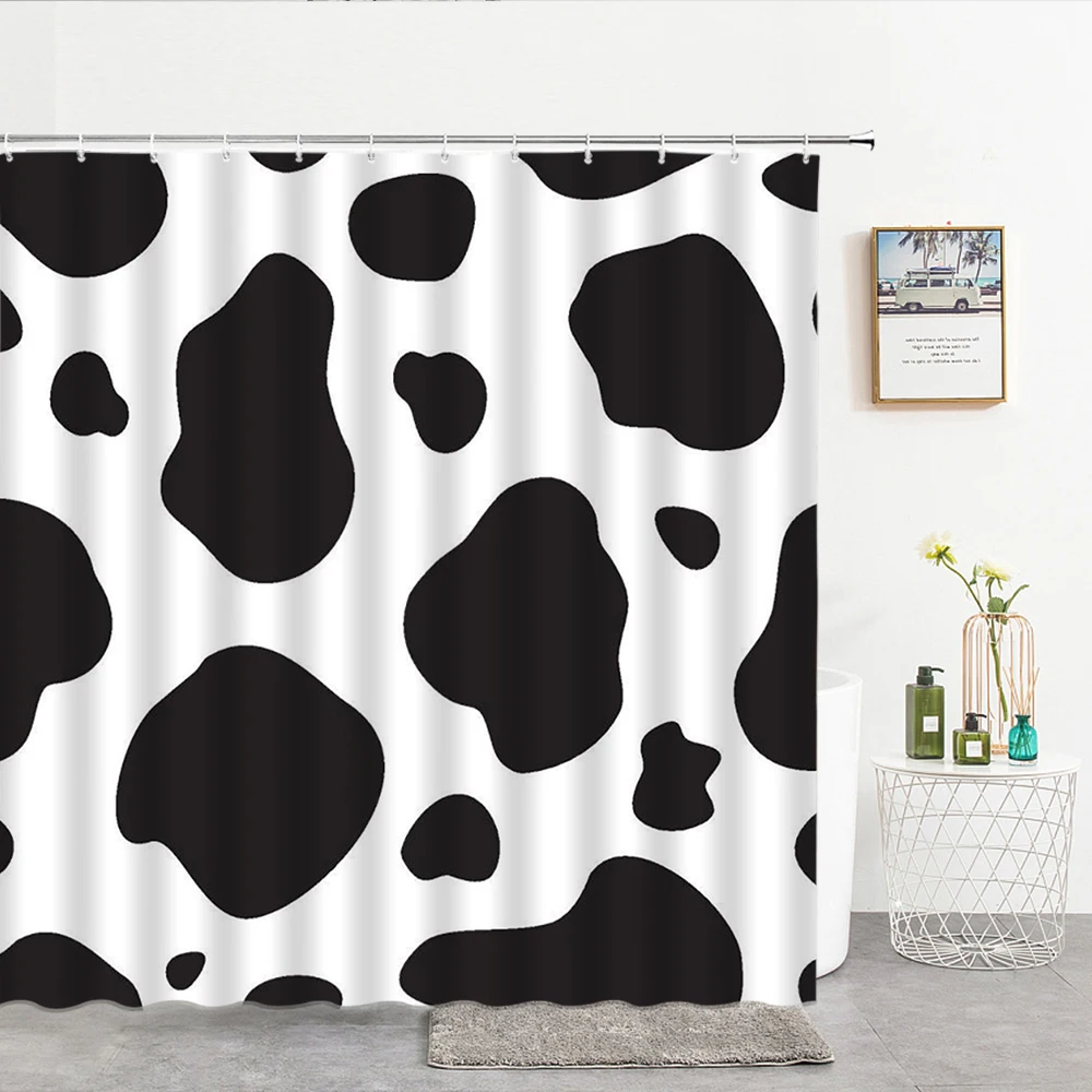 Шторы для ванной с 3d рисунком кота из мультфильма водонепроницаемые моющиеся