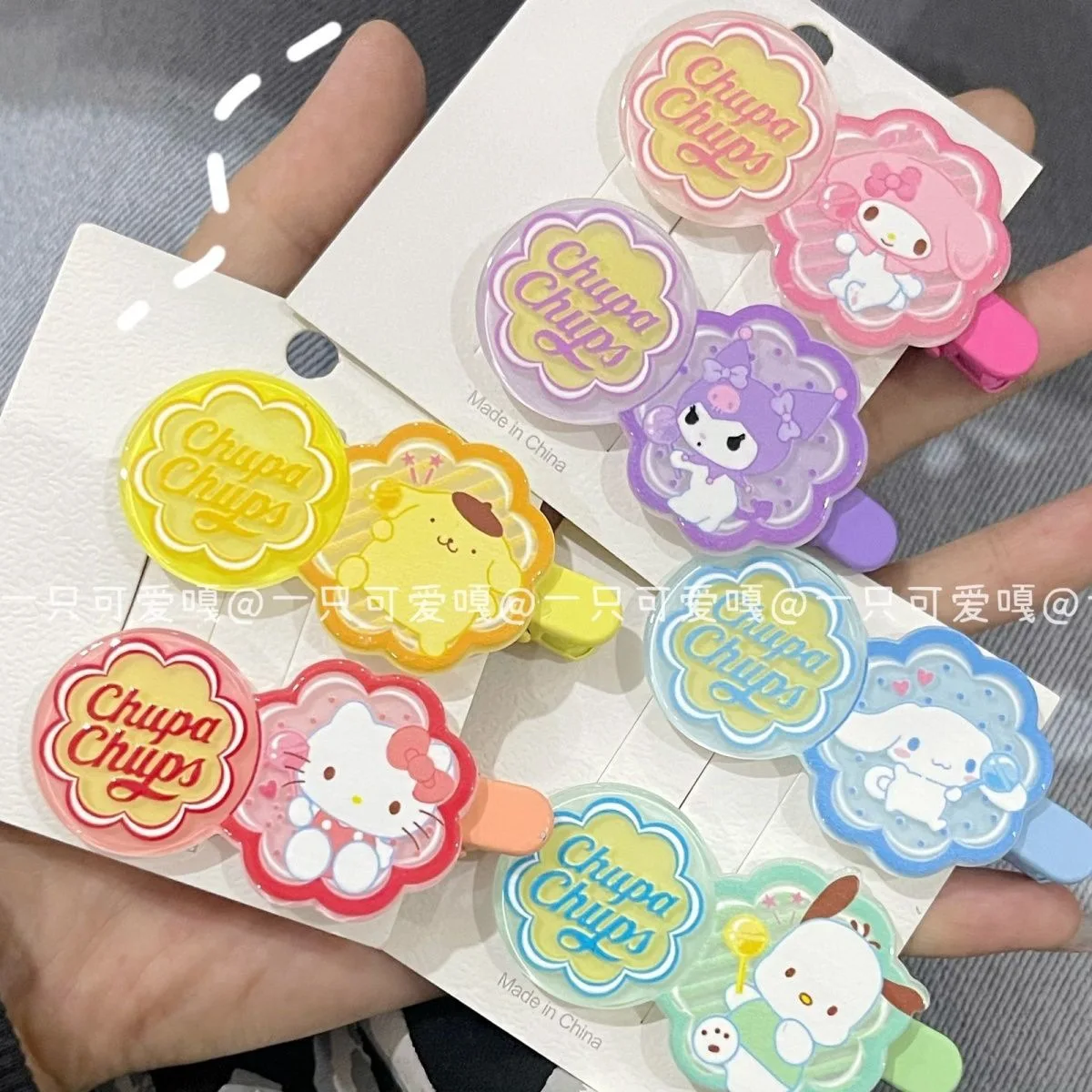 

Sanrio Barrettes Hair Accessories Kawaii Hello Kitty Cinnamoroll Kids Lovely Hairpins Headband Hair Rope Accessory Gift