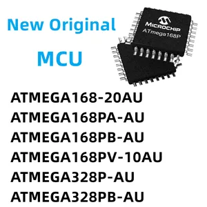 5pcs/Lot ATMEGA168-20AU ATMEGA168PA-AU ATMEGA168PB-AU ATMEGA168PV-10AU ATMEGA328P-AU ATMEGA328PB-AU QFP32 100% New Original