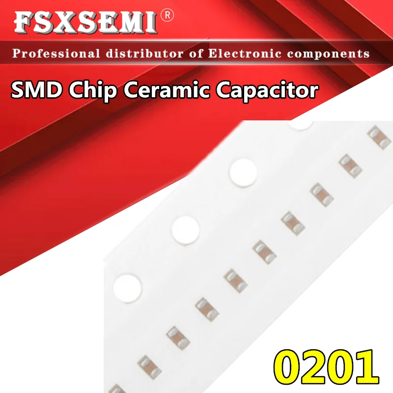 

100PCS 0201 SMD Chip Ceramic Capacitor 0.5pF~220nF 1pF 10pF 68pF 100pF 220pF 470pF 1nF 2.2nF 4.7nF 10nF 22nF 100nF 1uF 104 103