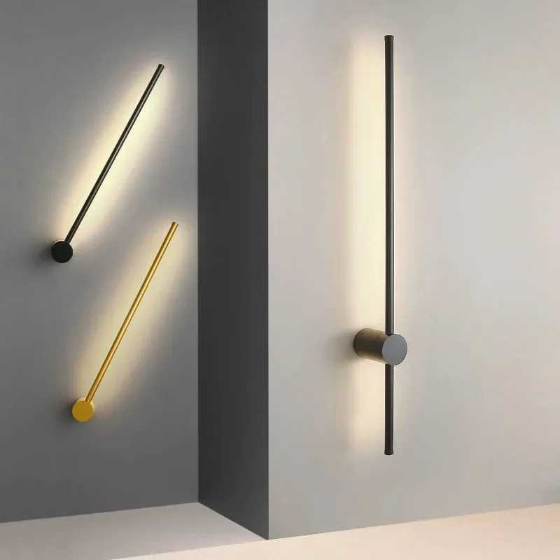 

Nordic Minimalist Led Wall Lamp Decor For Home Bedroom Living Room Surface mounted Sofa background Wall Sconce Lighting Fixture