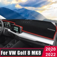 for vw golf 8 mk8 2020 2021 2022 car dashboard cover sun shade avoid light pad instrument panel carpets mat interior accessories
