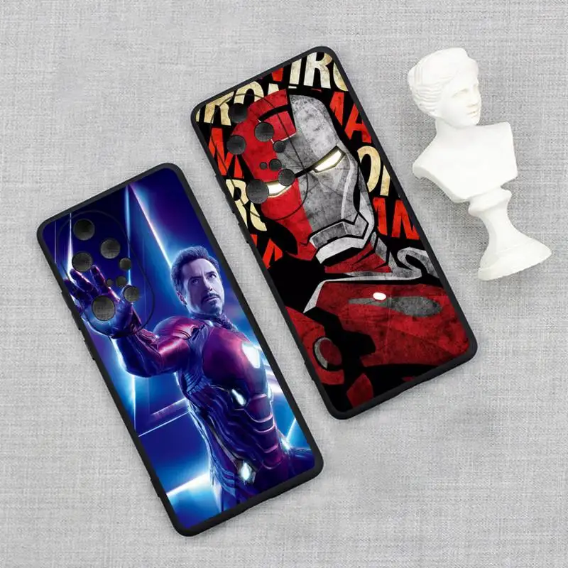 

American Superhero Iron Man Phone Case For Huawei P20 P30 P40 P50 Lite E P Mate 50 40 30 20 Pro Soft Cover