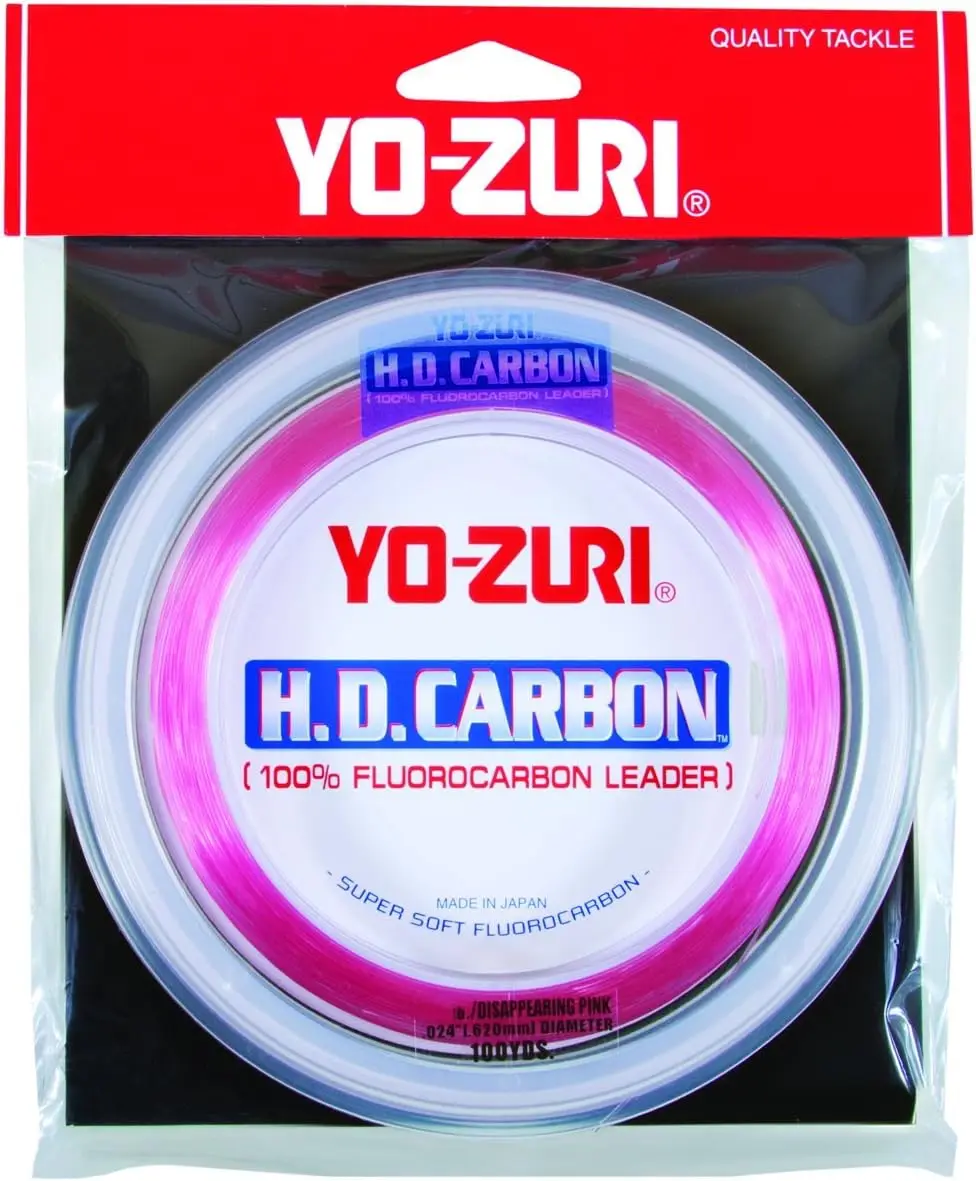 

de pulso H.D. Fluorocarbono, linha líder de 90 metros, rosa, 9 kg