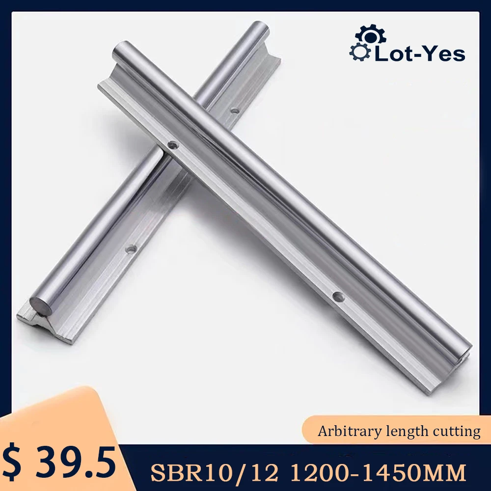 

SBR10 SBR12 Linear Guide Rail L: 1200 1300 1350 1450 MM Fully Supported Linear Rail Without SBR10UU SBR12UU Linear Bearing Block