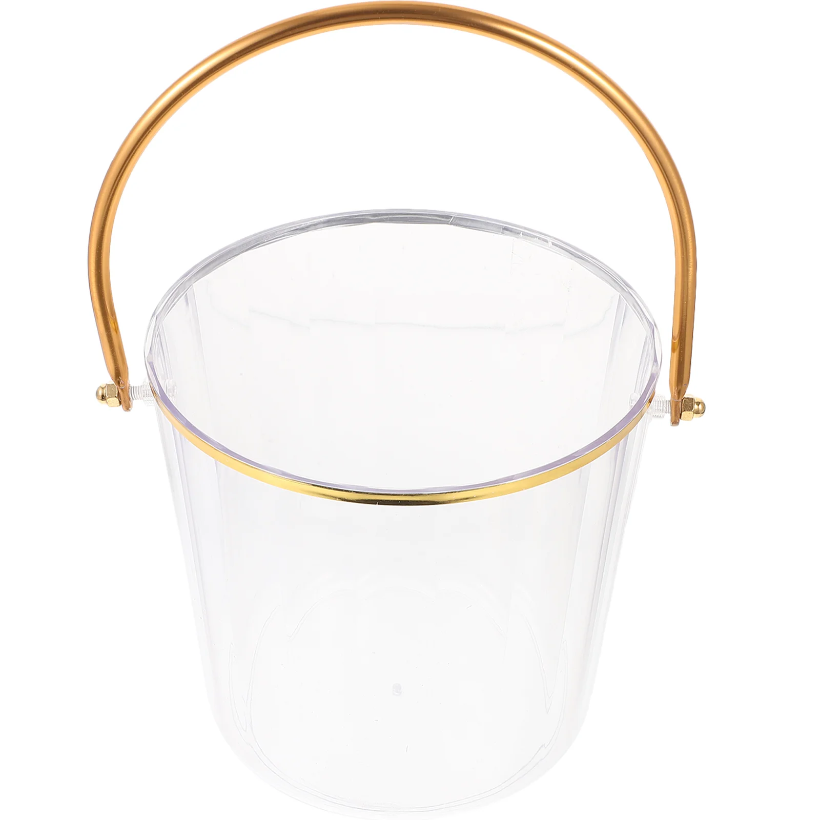 

Transparent Fruit Bucket Small Ice Buckets Bar Container Portable Champagne Holder