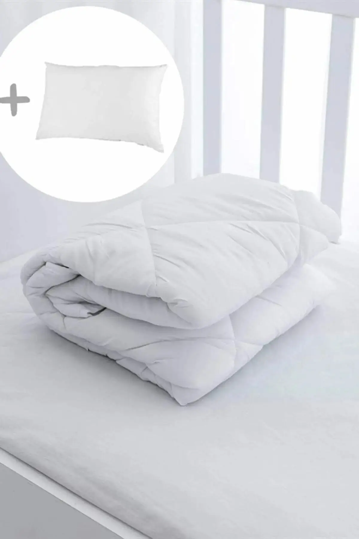 

Cotton Baby Quilt + 1 Cotton Pillow