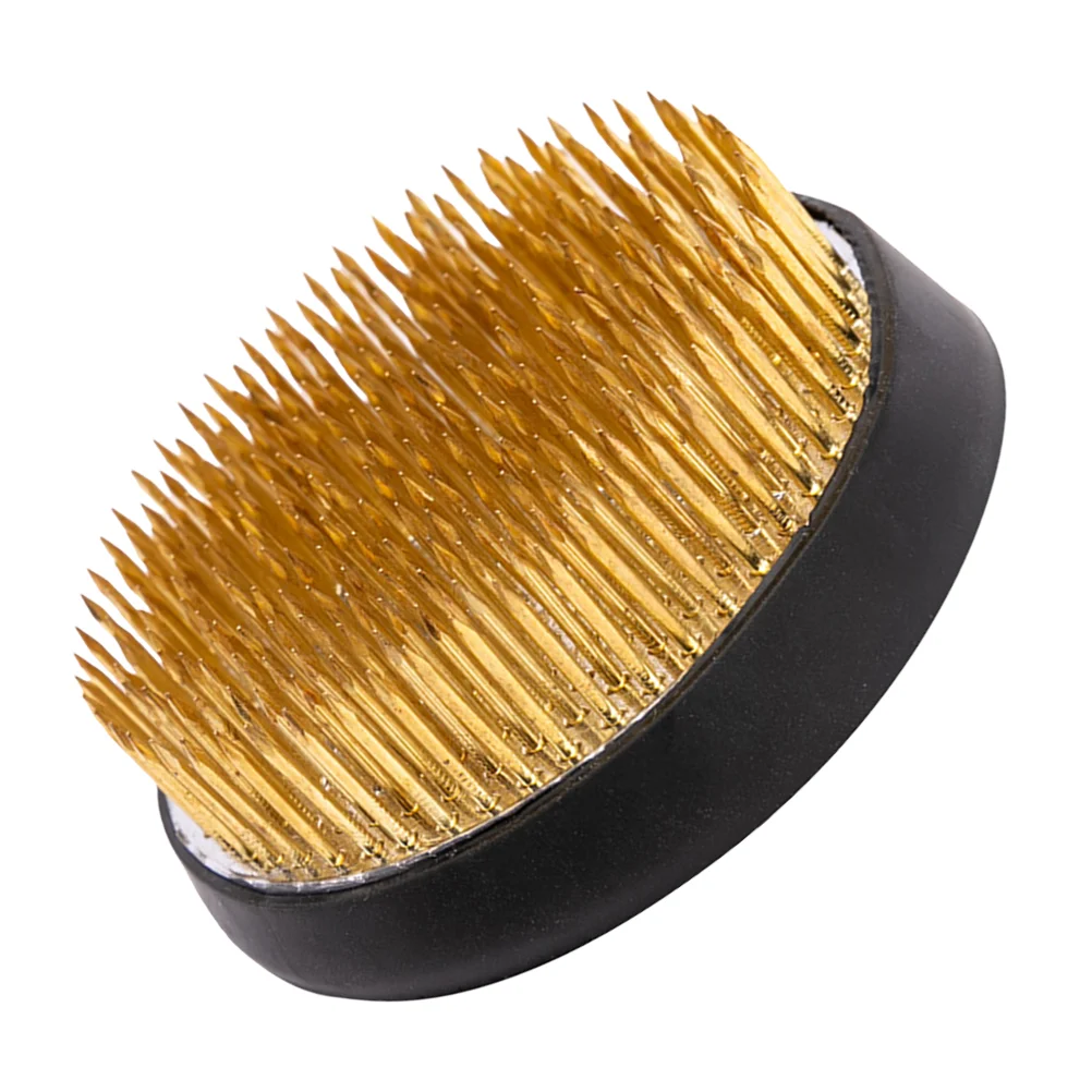 

Fixed Flower Arranger Mini Vase Japanese Arrangement Tool Round Pin Needle Copper Holder