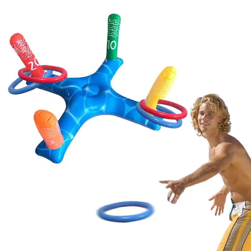 

Inflatable Throwing Game Ring Funny Water Games Sport Party Floating Toys Interactive Throwing Ring Water Props Children's