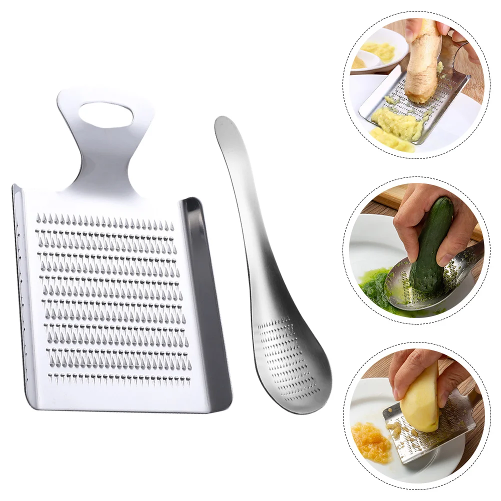 

Grinder Ginger Grater Garlic Tool Spoon Mincer Stainless Steel Crushershaped Plate Manual Vegetable Press Zester Small Rasp